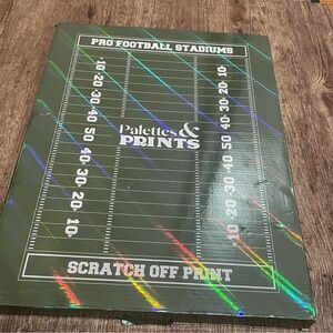 Pro Football Stadiums Scratch-Off Chart 12"X16" Framed